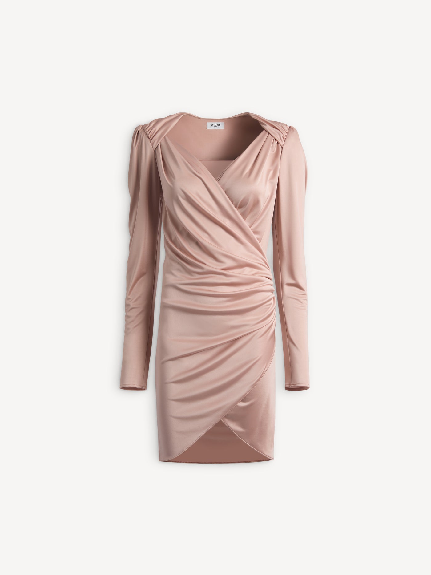 Vestido drapeado de punto fluido
