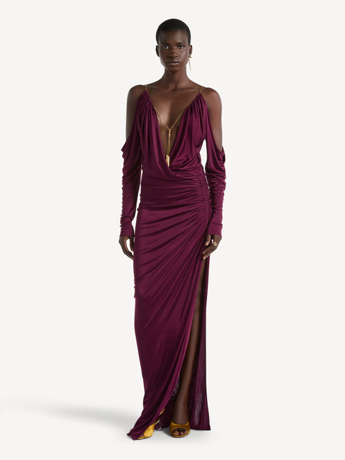 Long flowing jersey dress