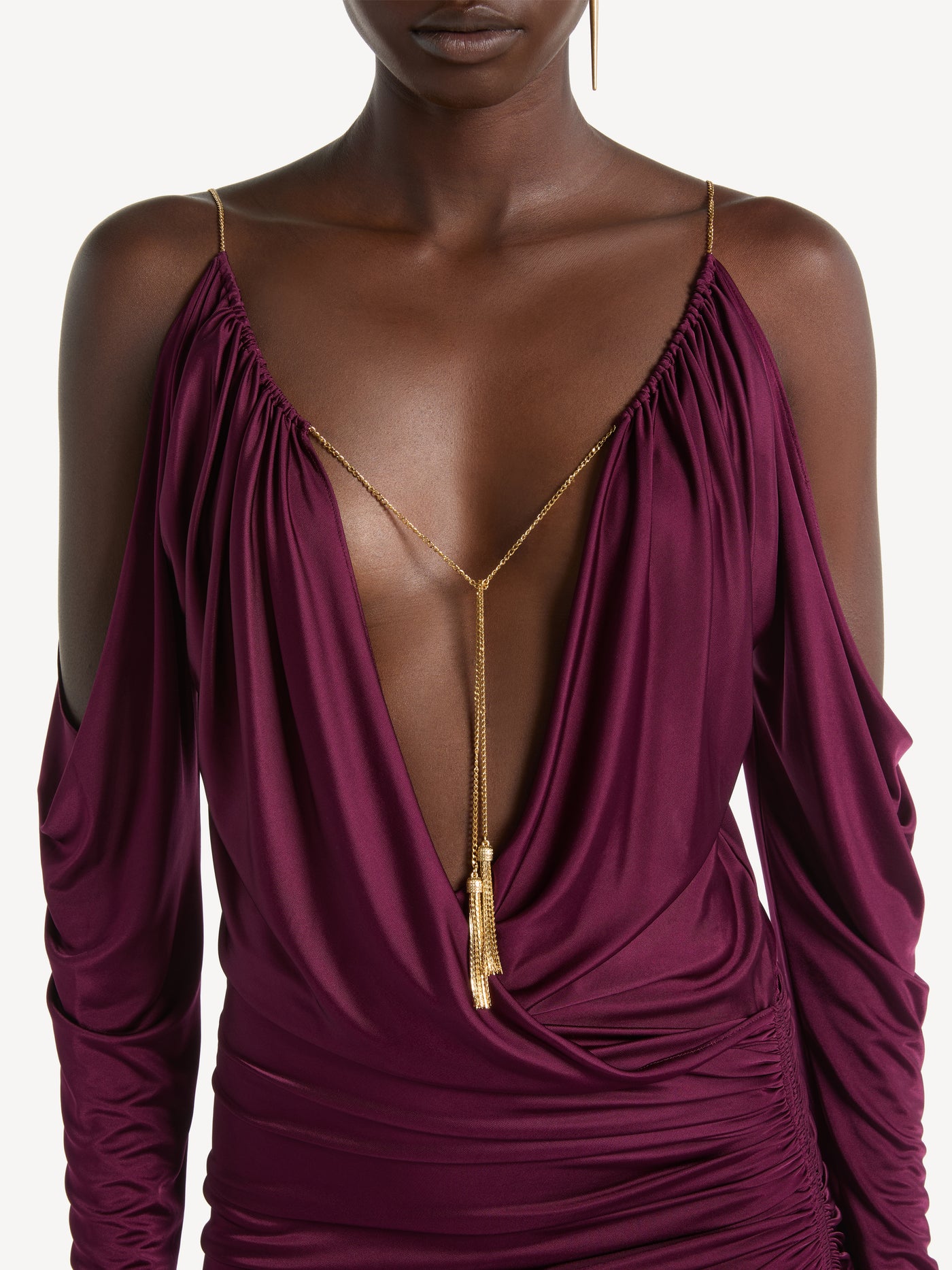 Long flowing jersey dress
