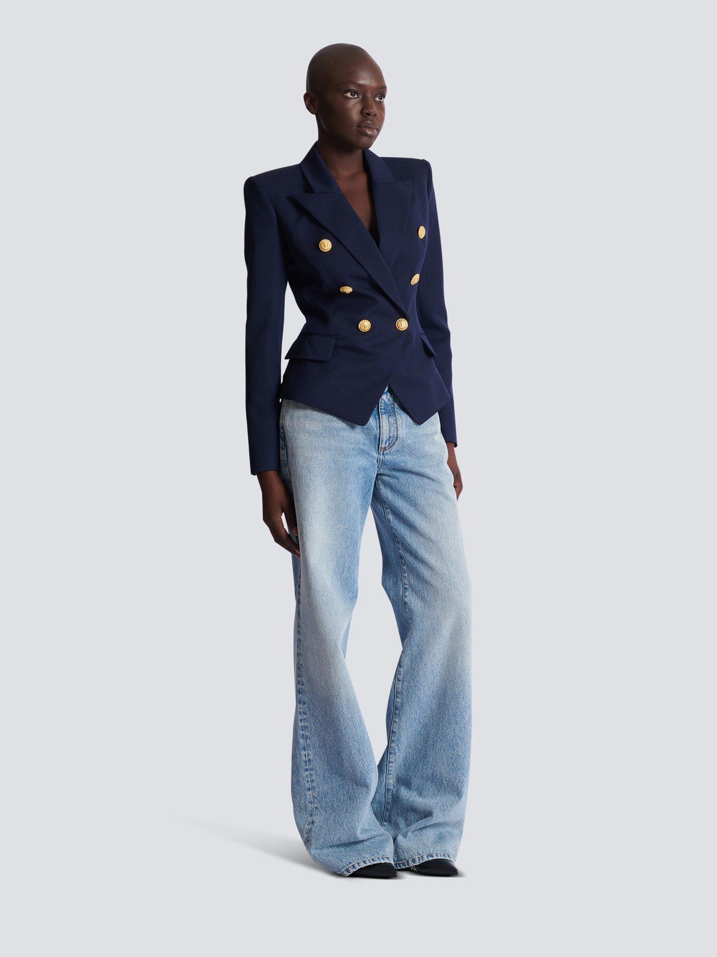 Veste 6 boutons ajustée en laine