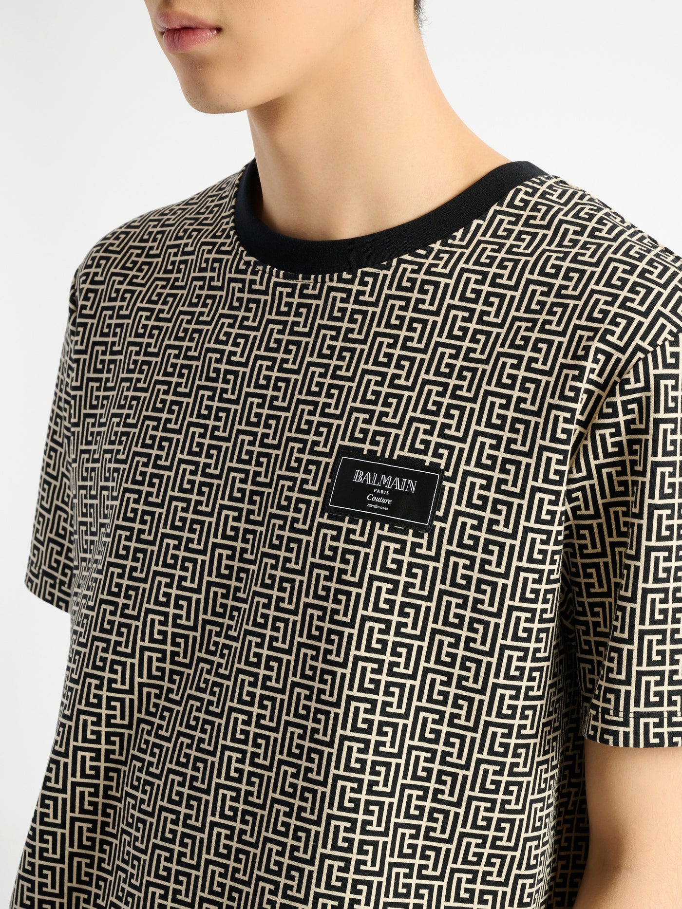 T-shirt en jacquard monogrammé