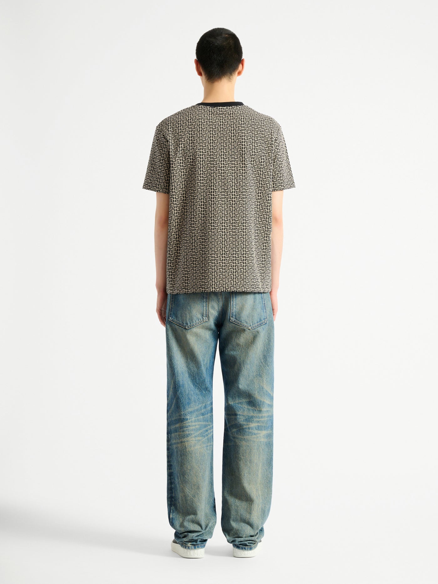 T-shirt en jacquard monogrammé