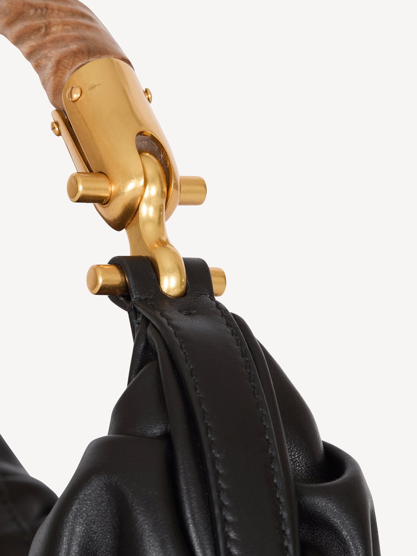 Sac Ébène Medium en cuir de veau