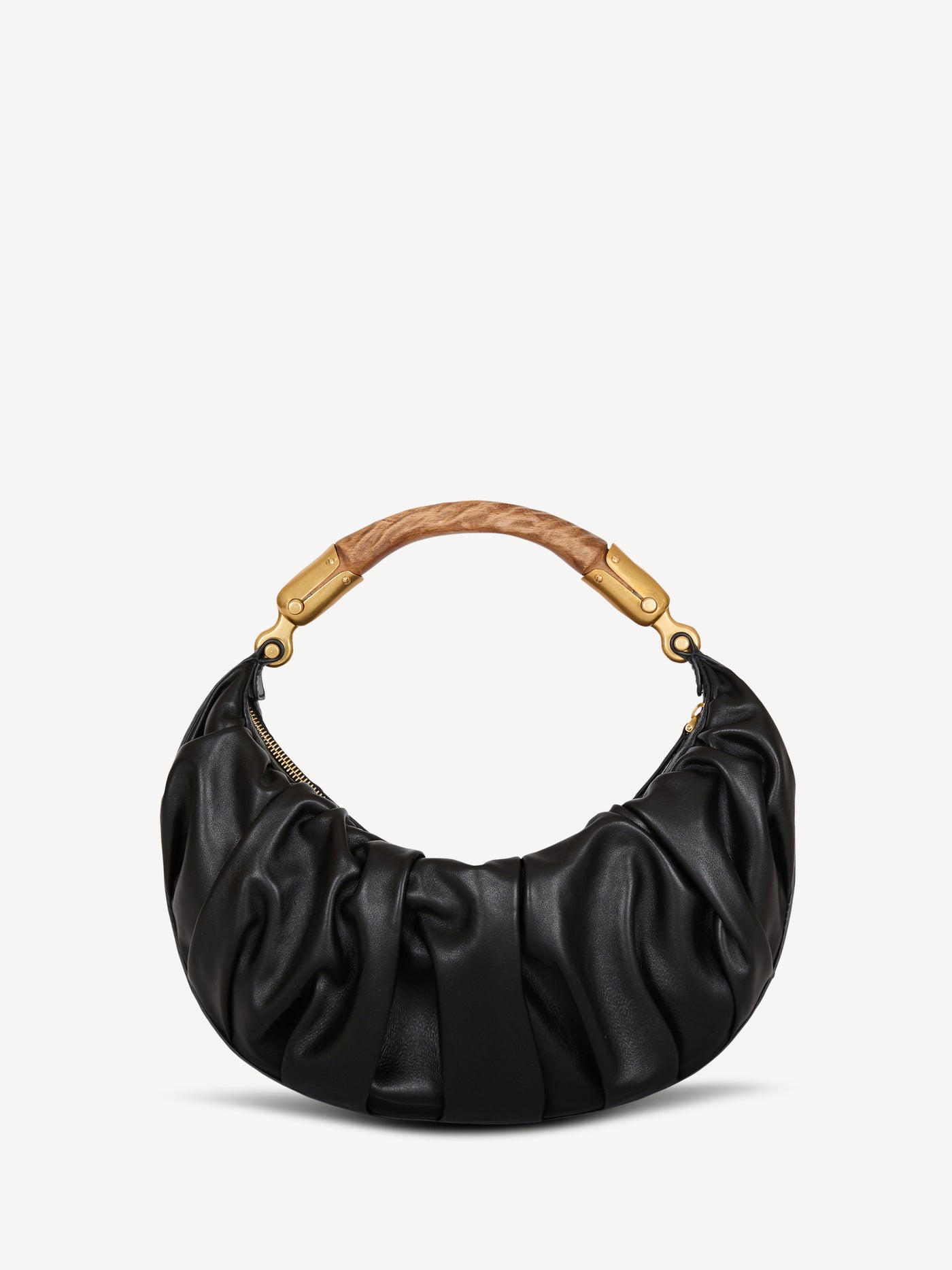 Sac Ébène Medium en cuir de veau