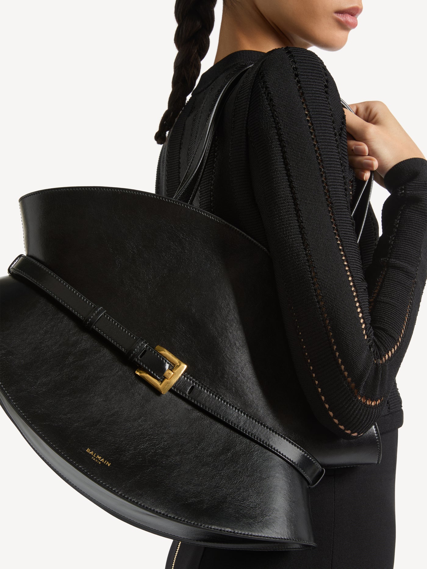 Sac Shuffle Medium en cuir de veau