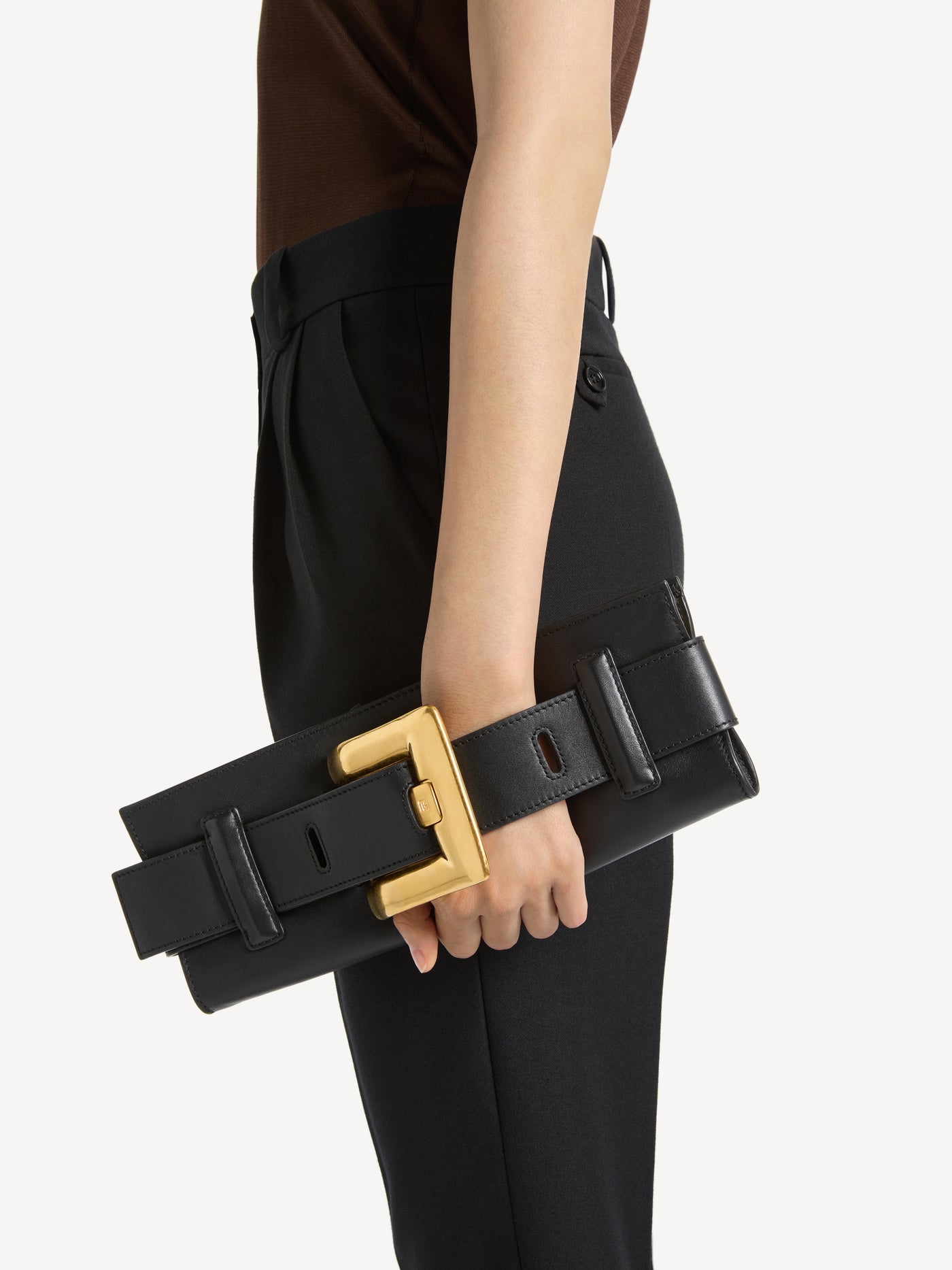 Pochette Anthem en cuir de veau