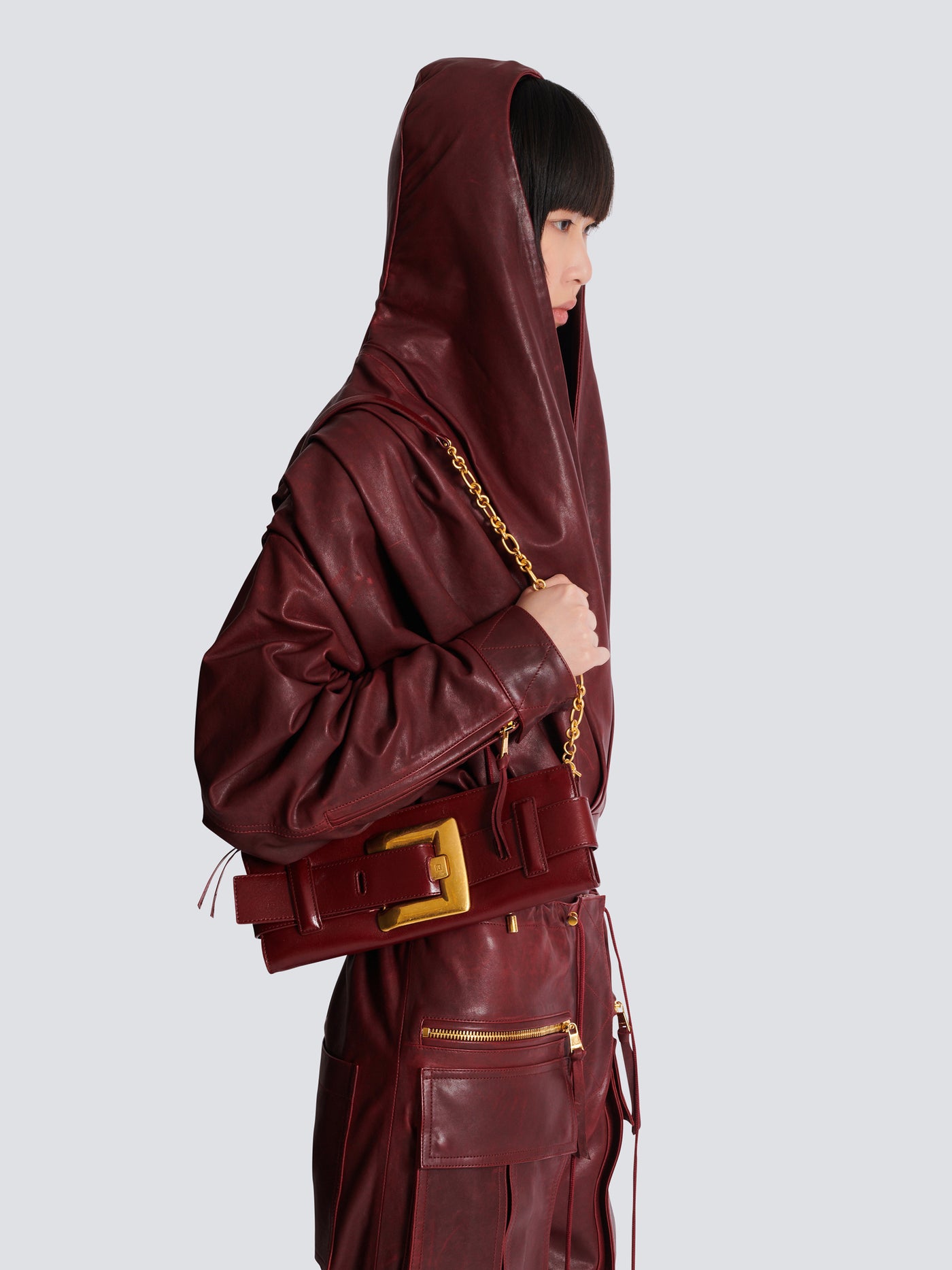 Pochette Anthem en cuir de veau