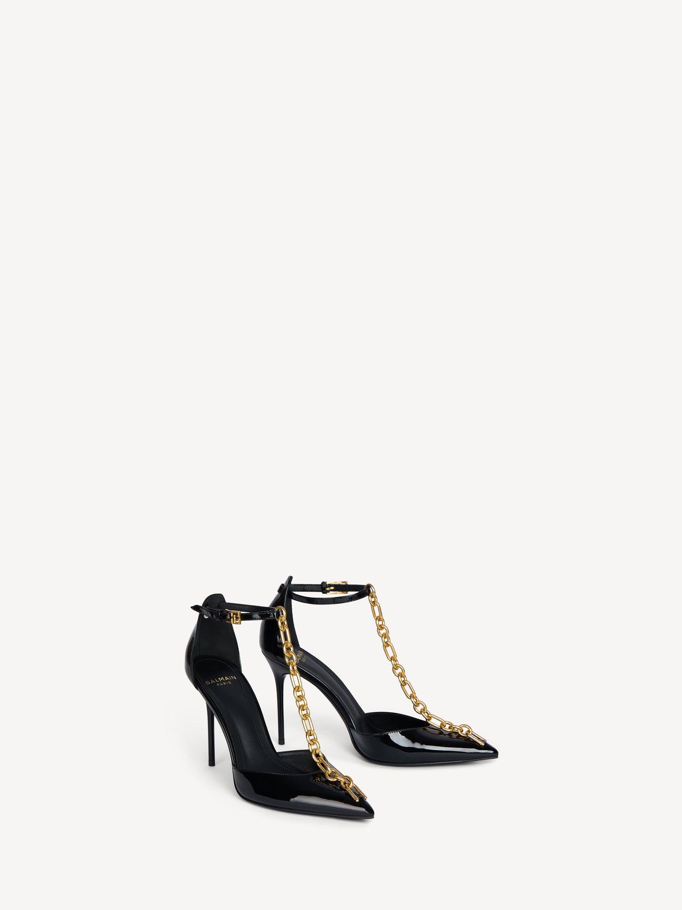 Sync patent leather stilettos