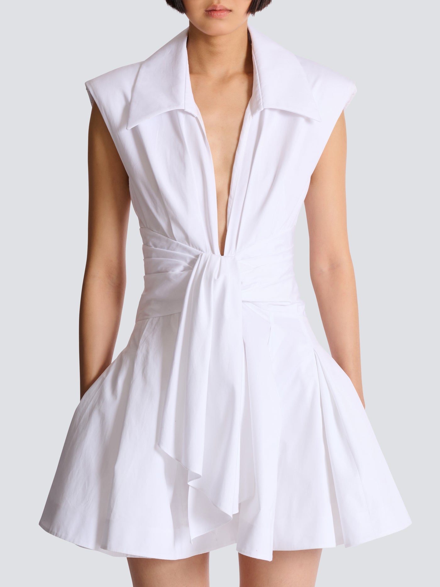 Cotton shirt dress