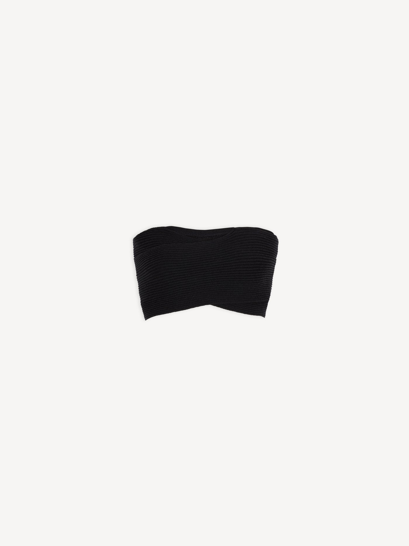 Tube-knit bra top