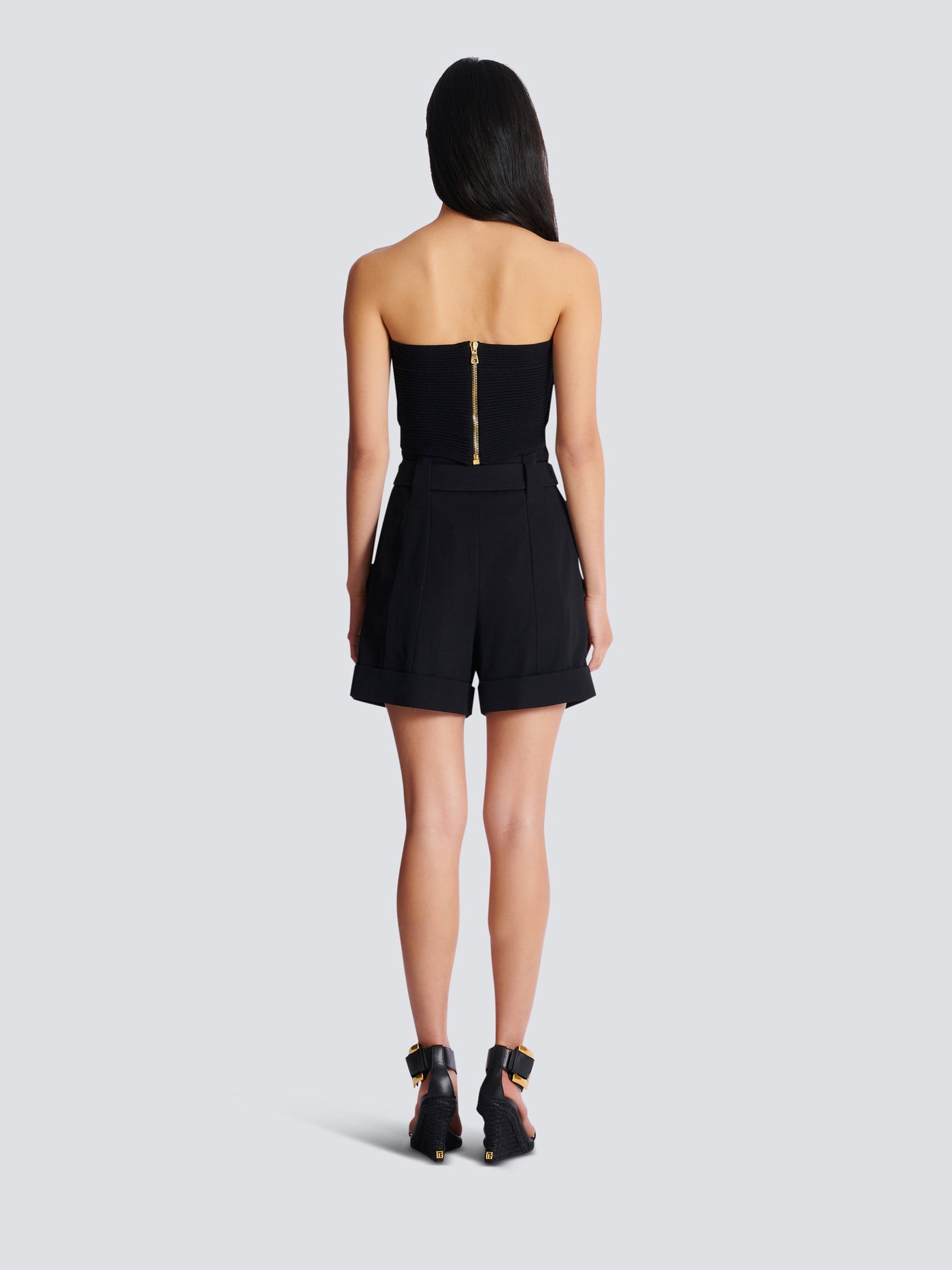 Tube-knit bra top