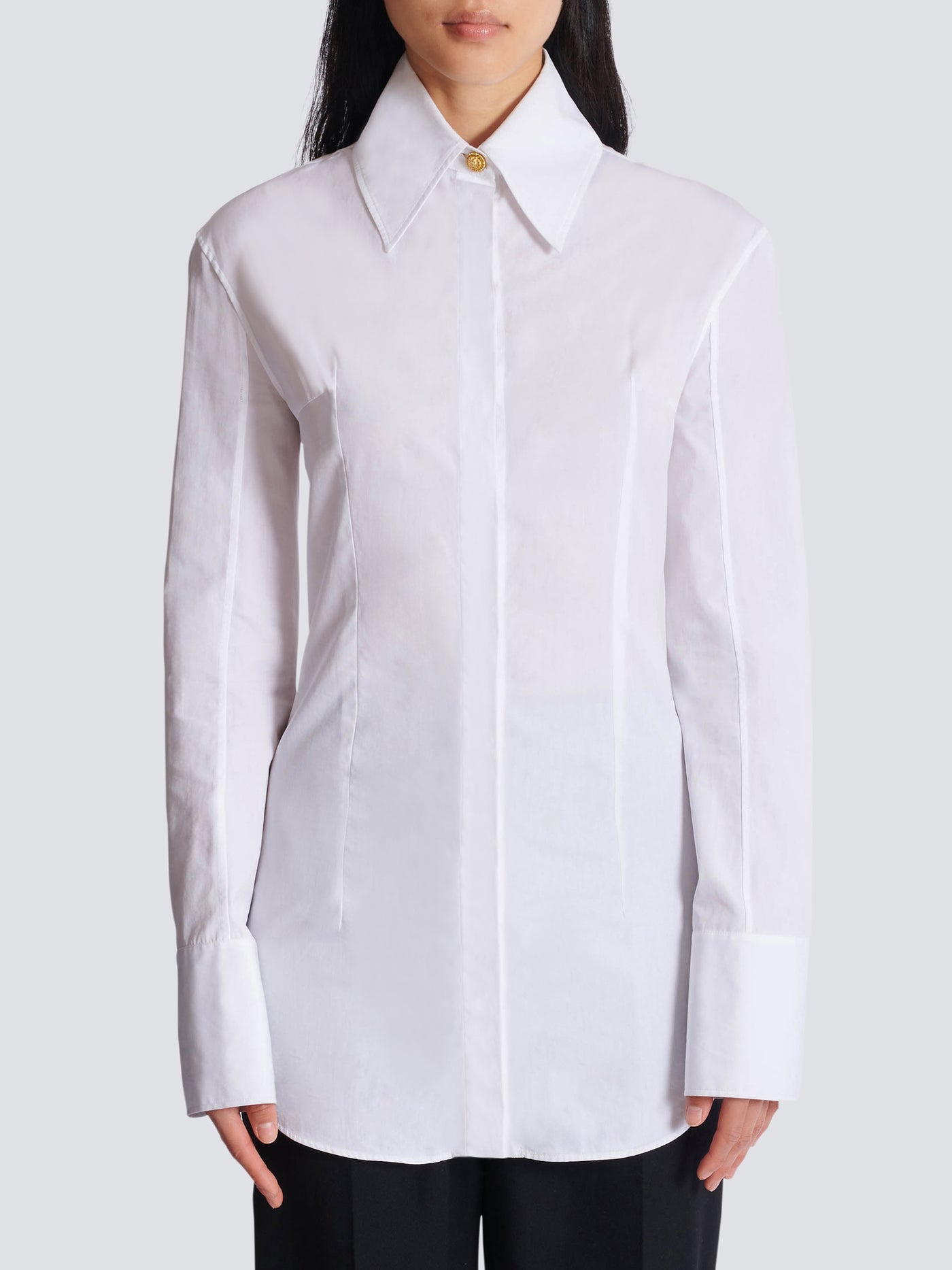 Cotton poplin shirt