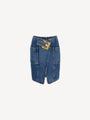 Jupe courte en denim avec ceinture