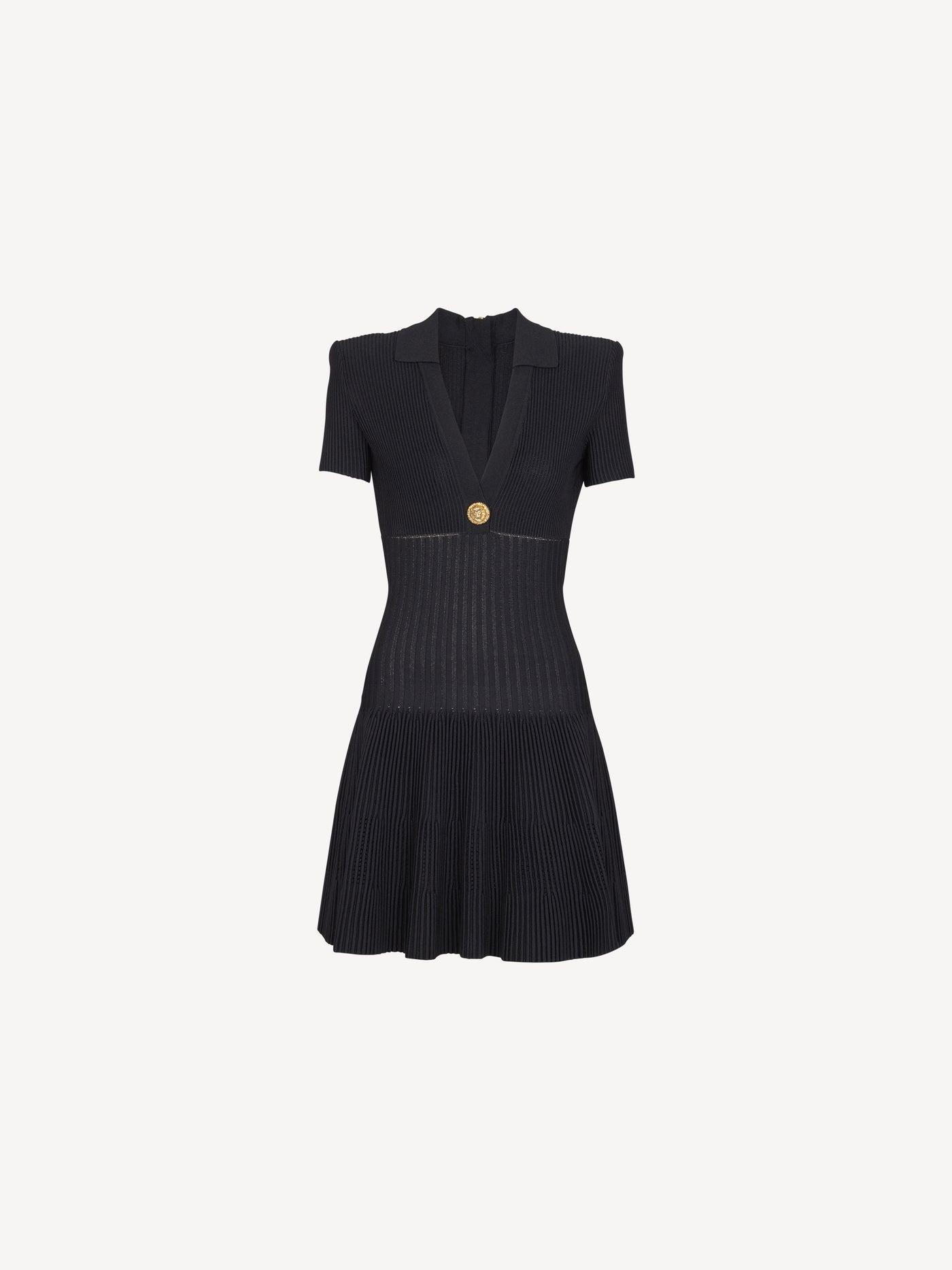 Short flared knit dress