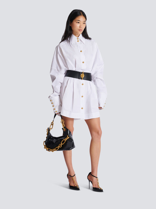 Poplin shirt dress