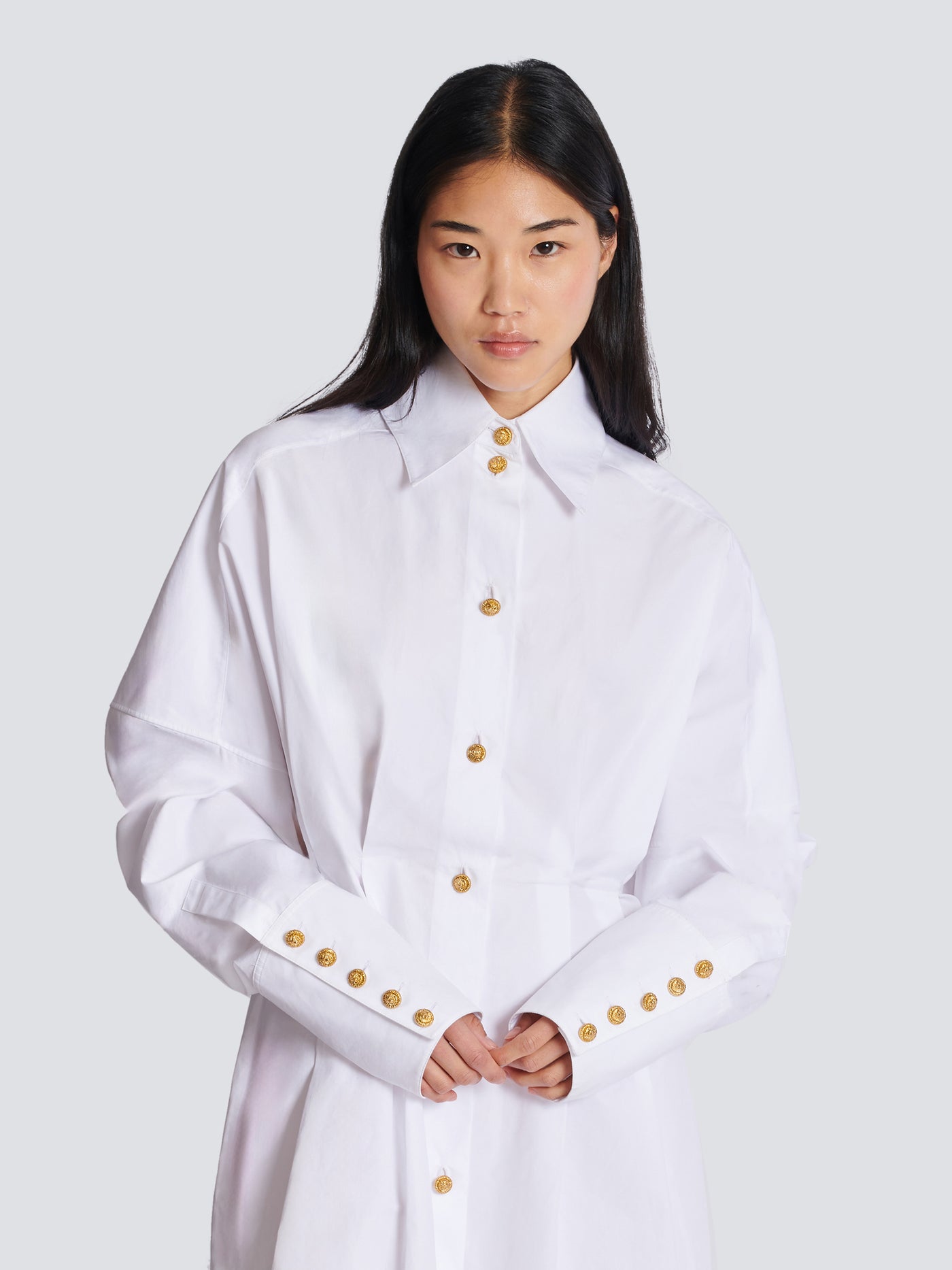 Poplin shirt dress