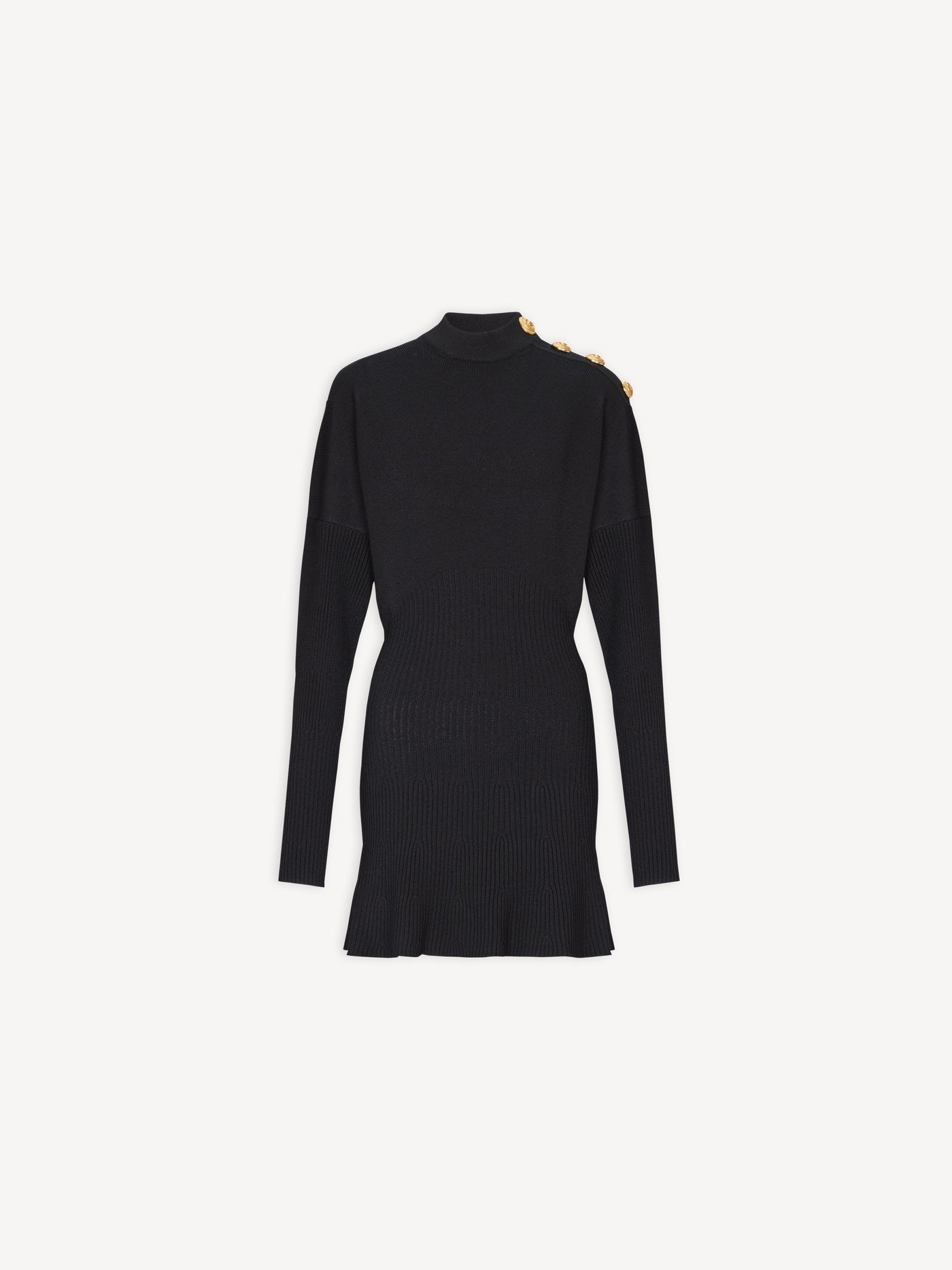 Robe courte en maille évasée