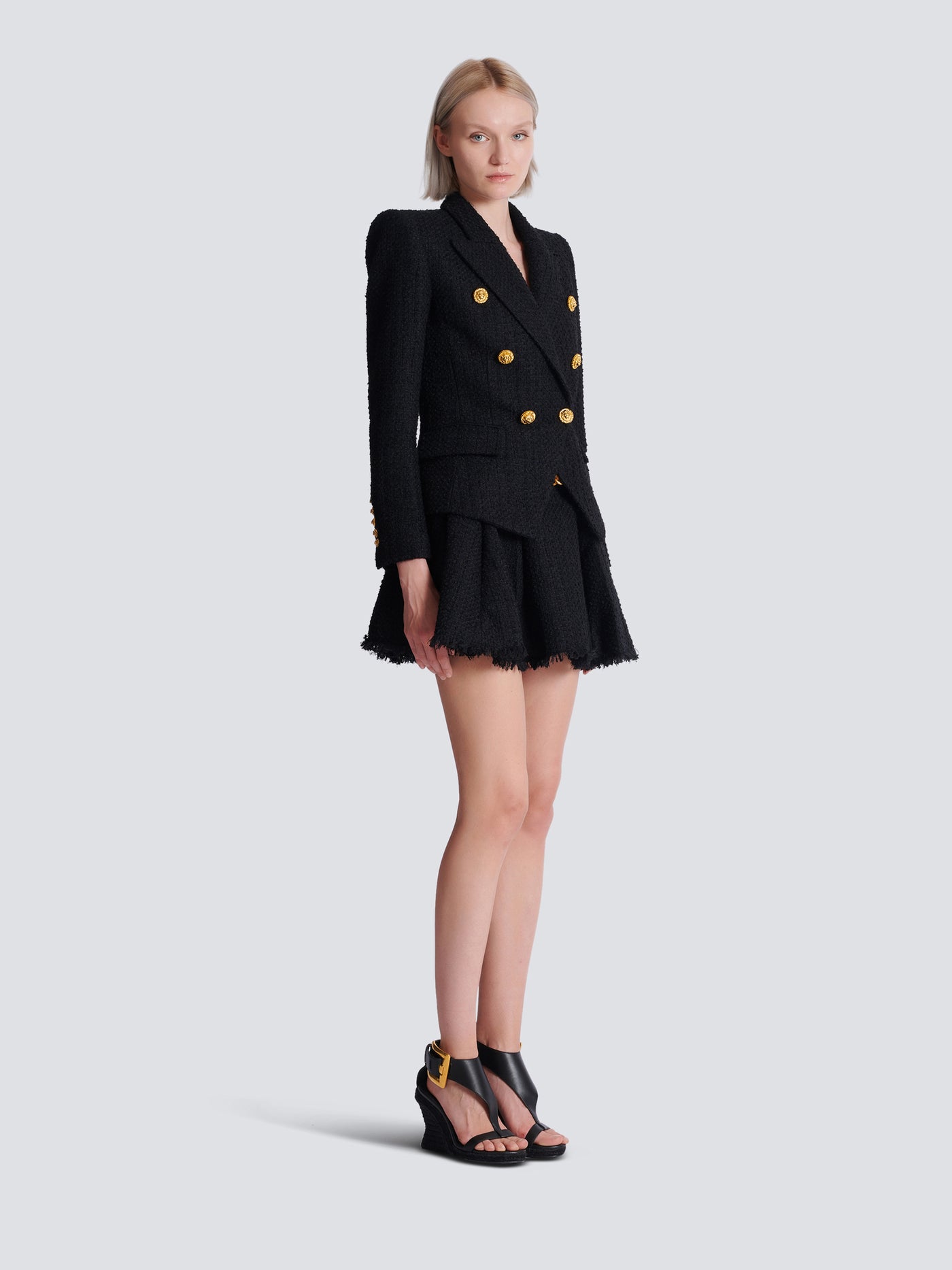 Veste 6 boutons en tweed