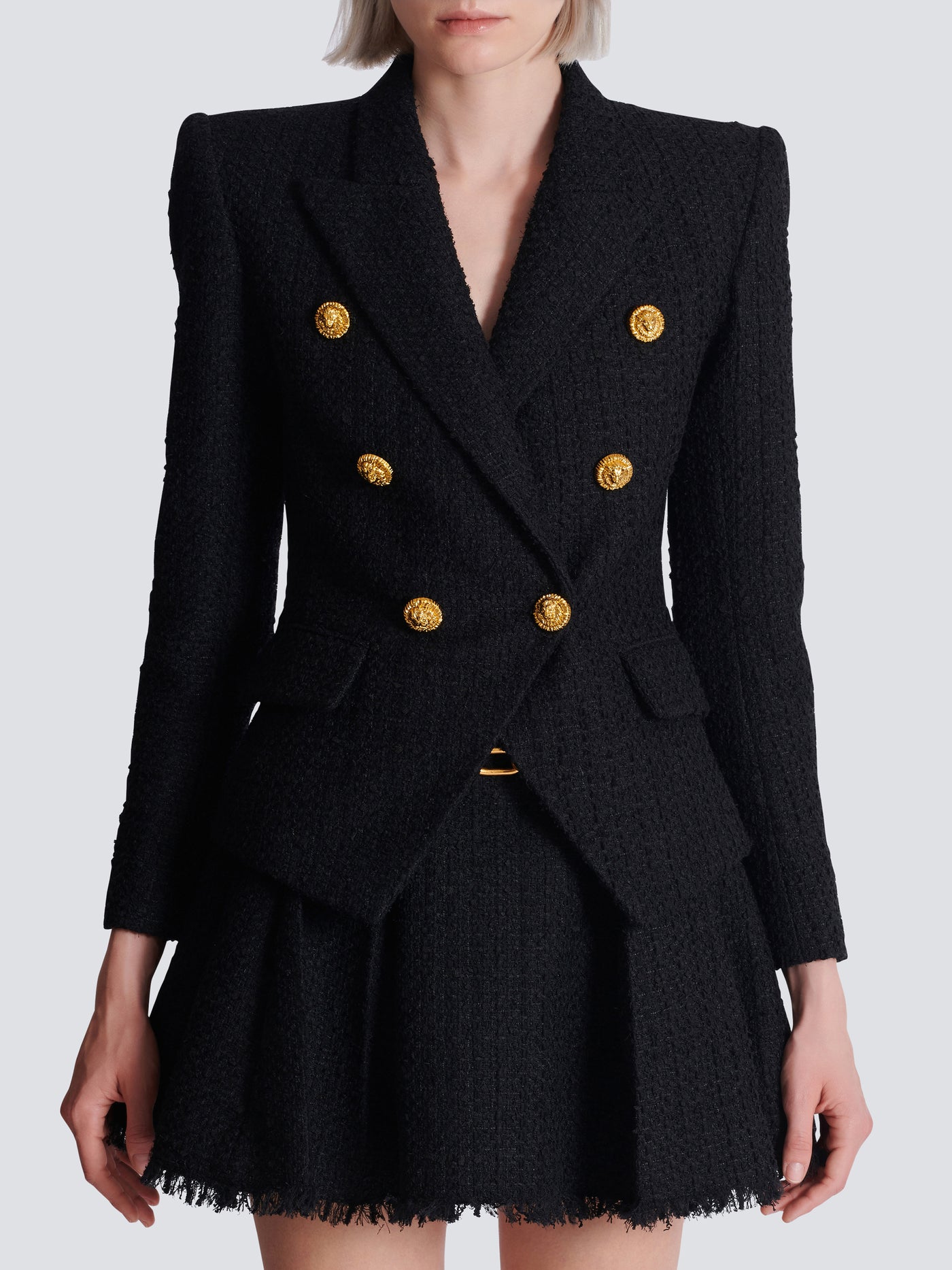 Veste 6 boutons en tweed