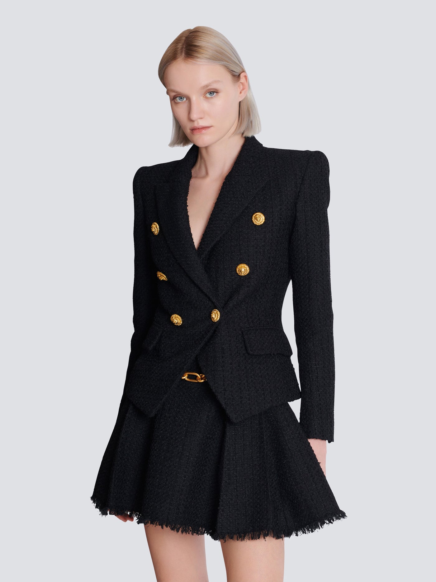 Veste 6 boutons en tweed