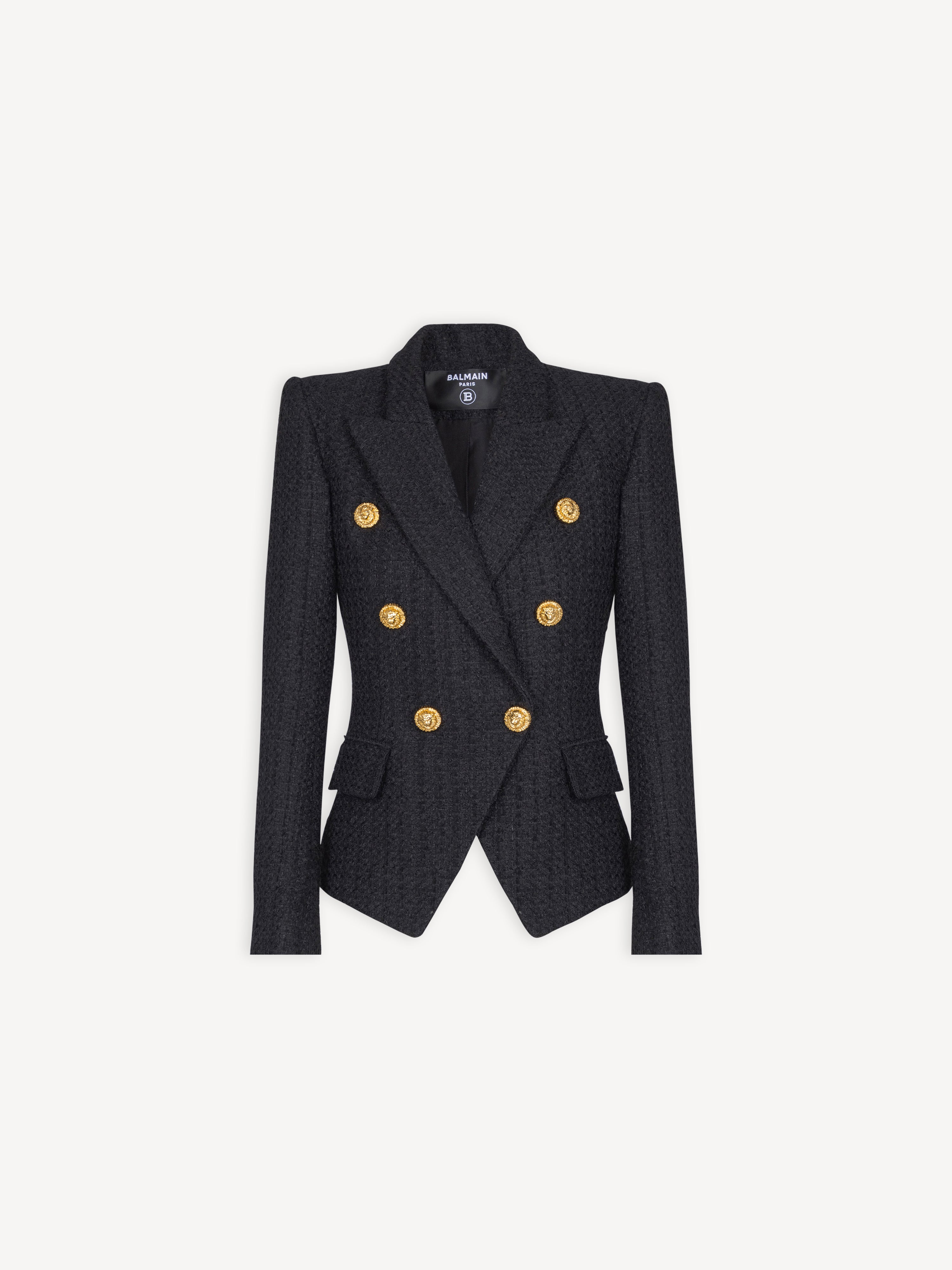 PIERRE BALMAIN ラムレザー ノーカラージャケット 日本製 裏地柄