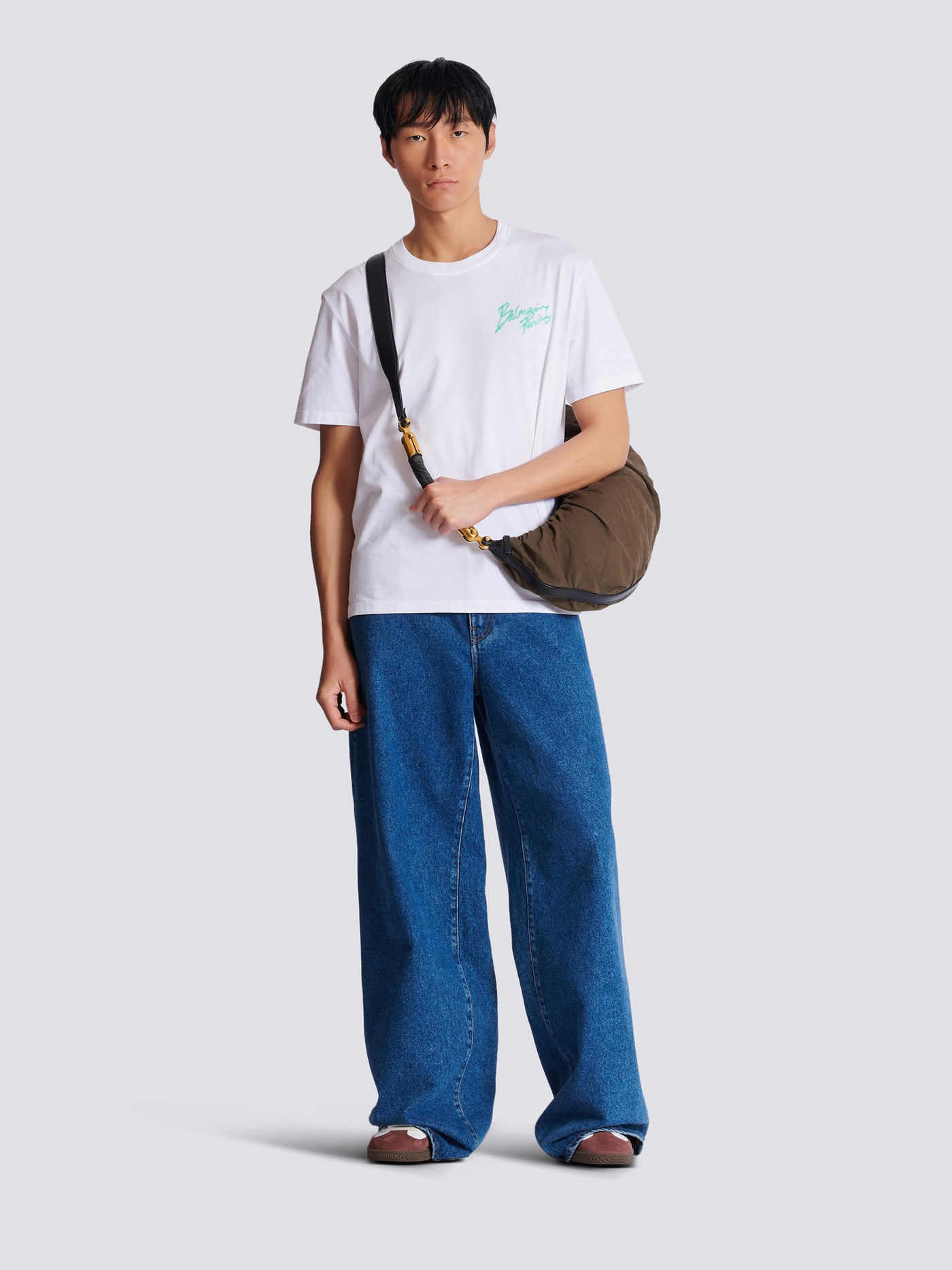 T-shirt with Balmain Paris Brush print