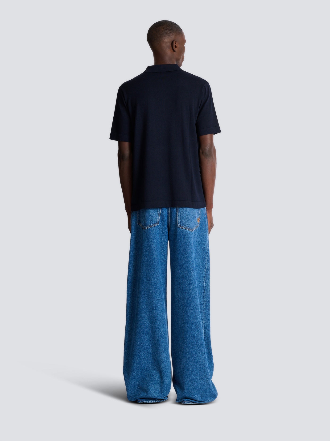 Embroidered cotton polo