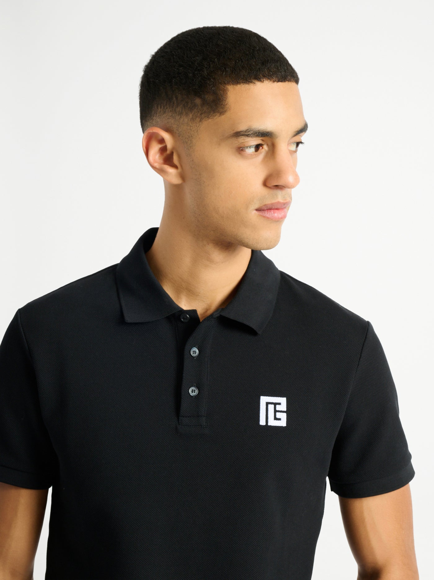 Polo en coton brodé