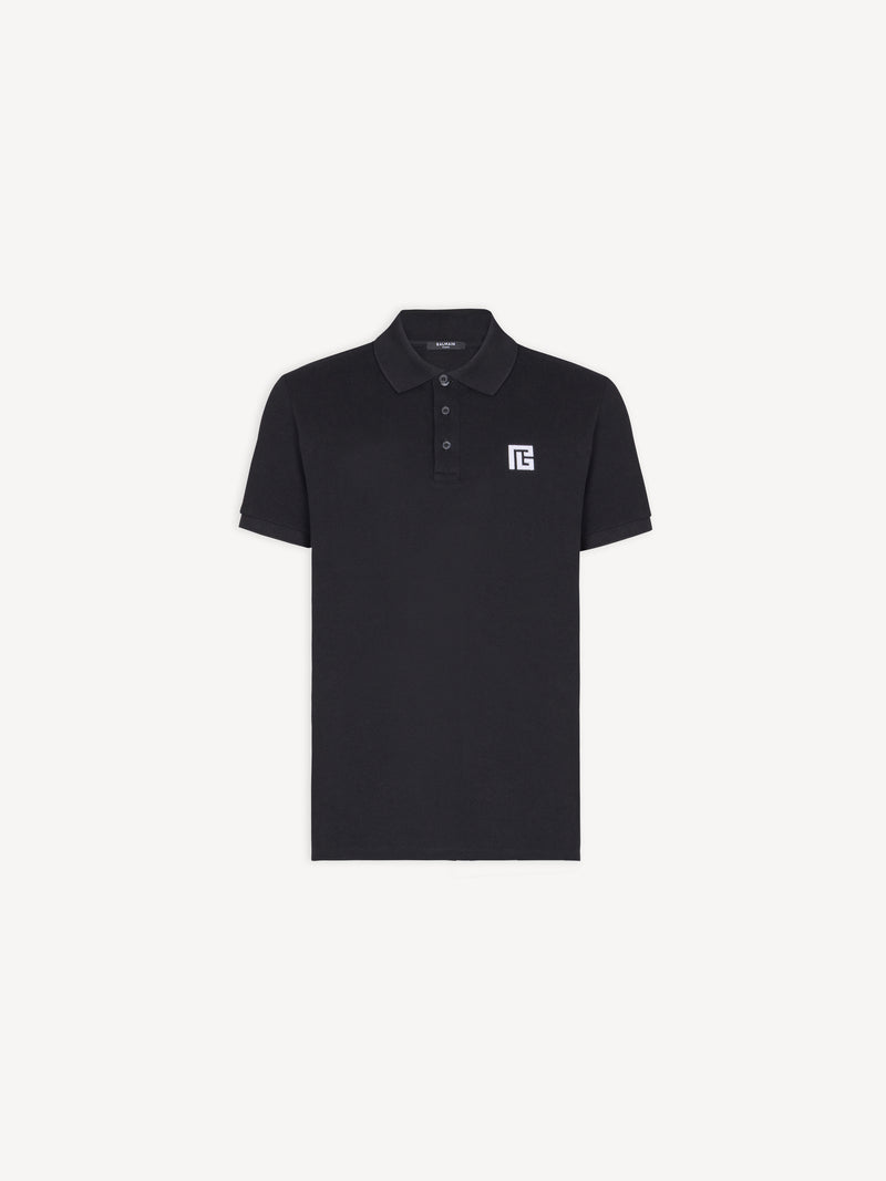 Embroidered cotton polo