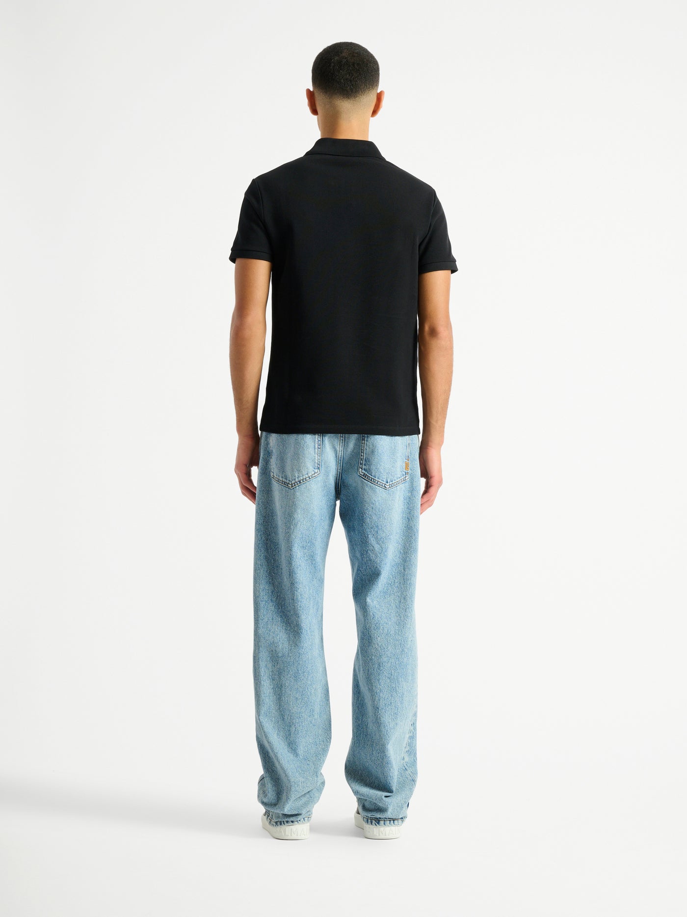 Polo en coton brodé