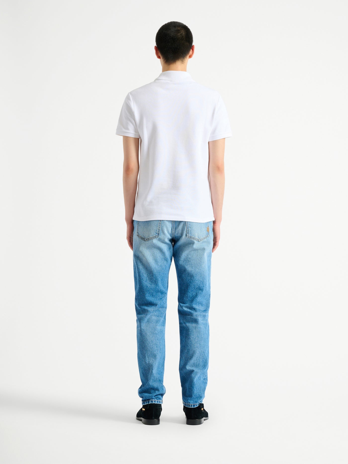 Embroidered cotton polo