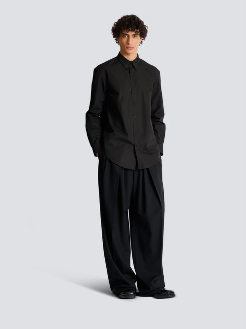 Cotton poplin shirt