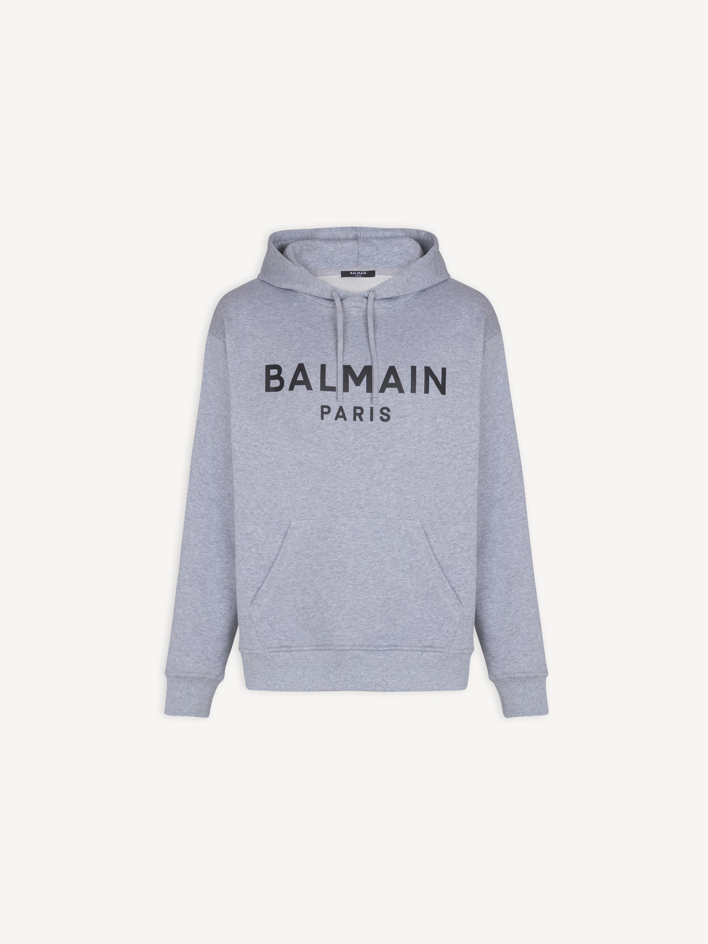 Printed cotton hoodie