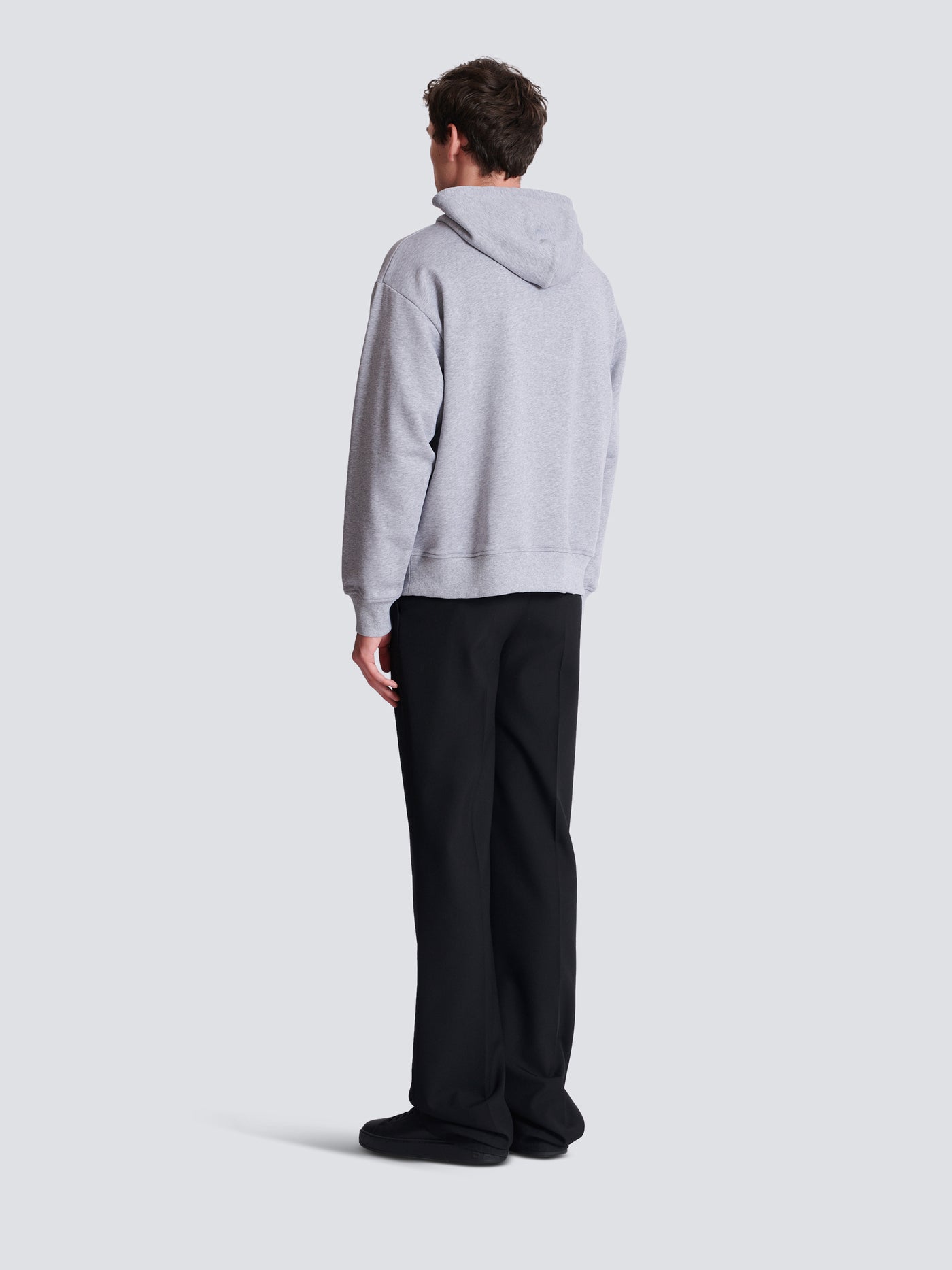 Sudadera con capucha de algodón estampada