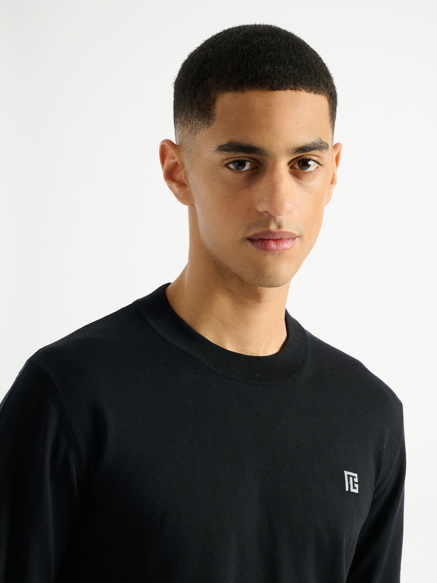 Fine silk and cotton jumper