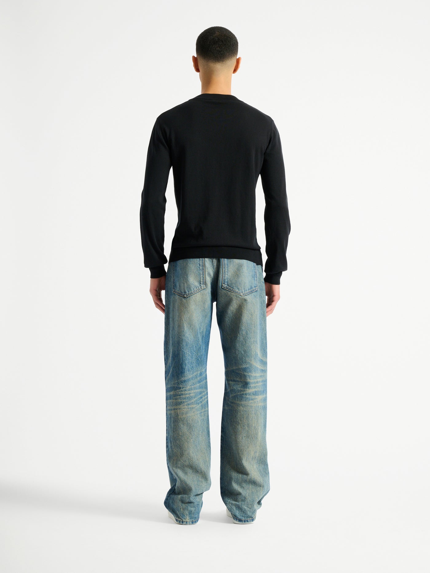 Fine silk and cotton jumper