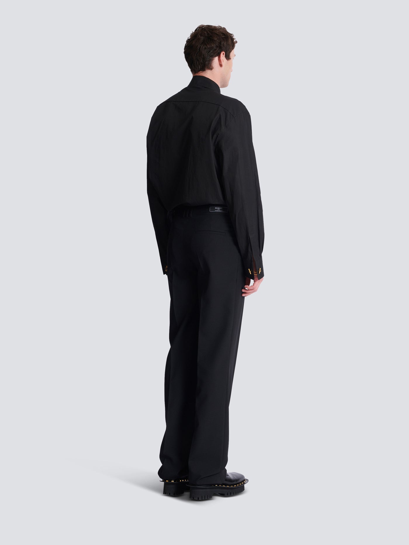 Pantalon droit en laine
