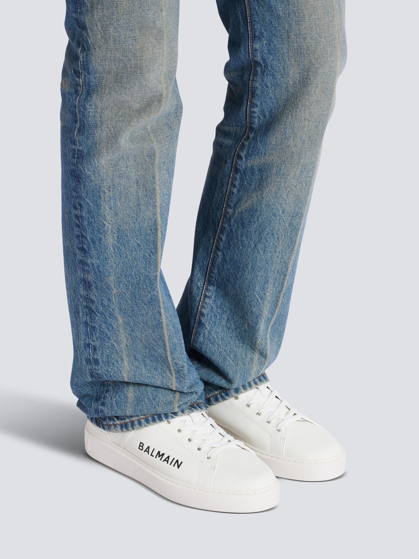 B-Court trainers in calfskin