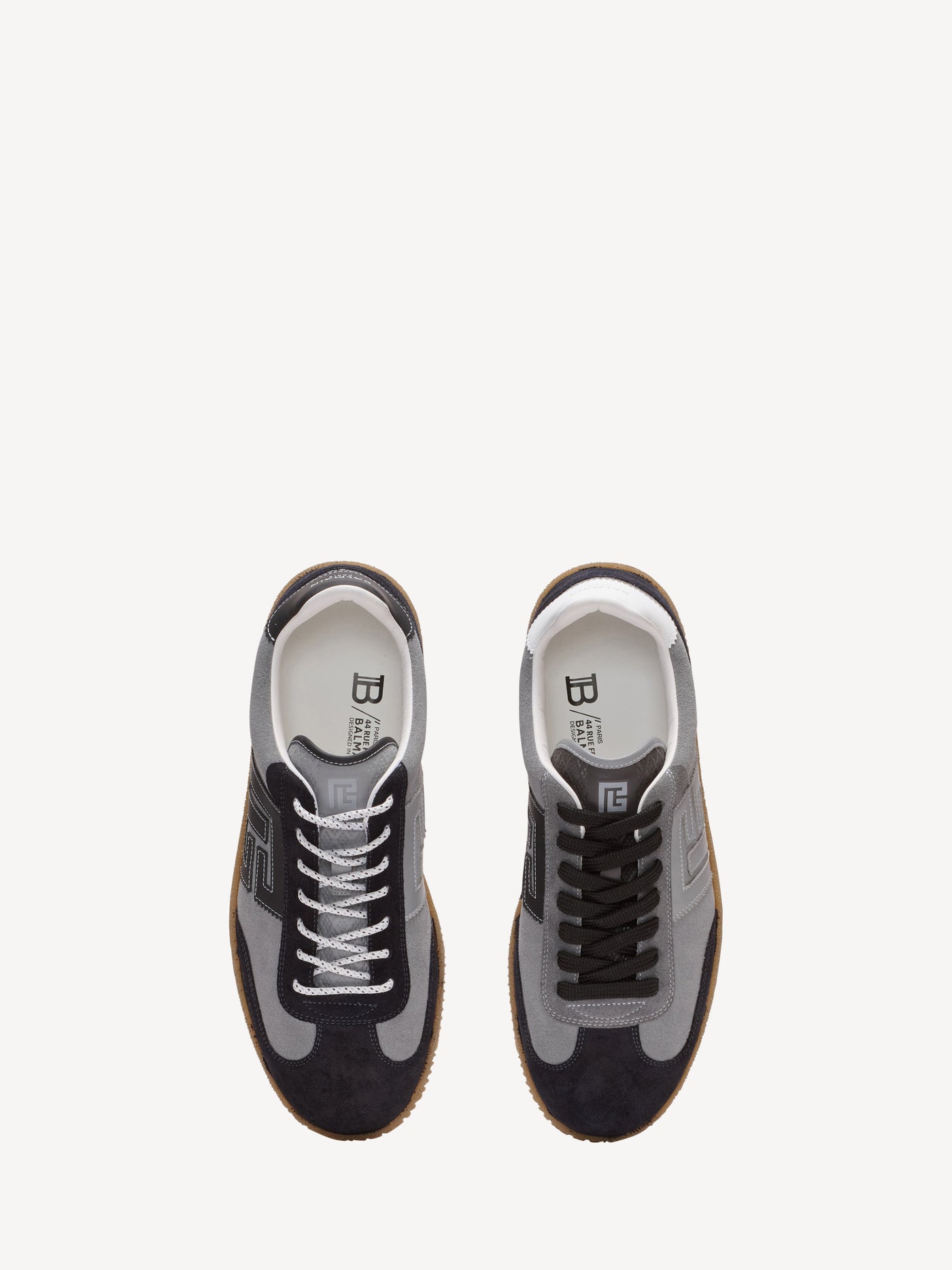 Suede Balmain Swan trainers