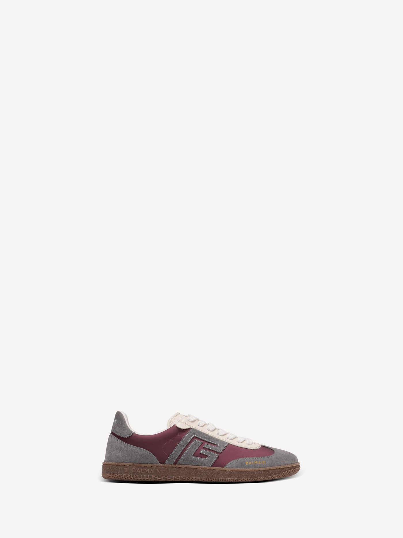 Balmain Swan suede and nylon trainers