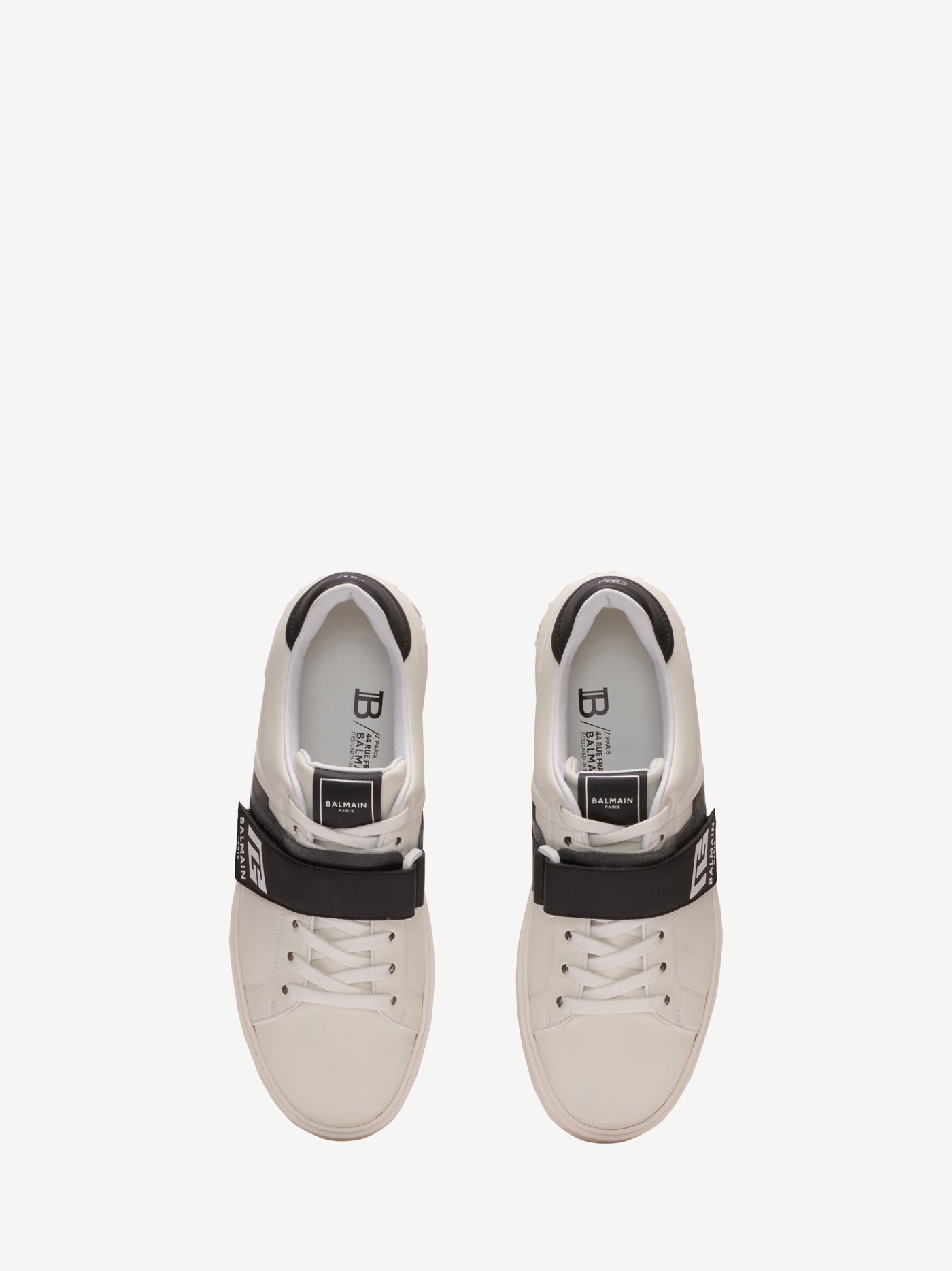 Baskets B-Court en cuir de veau avec languette PB