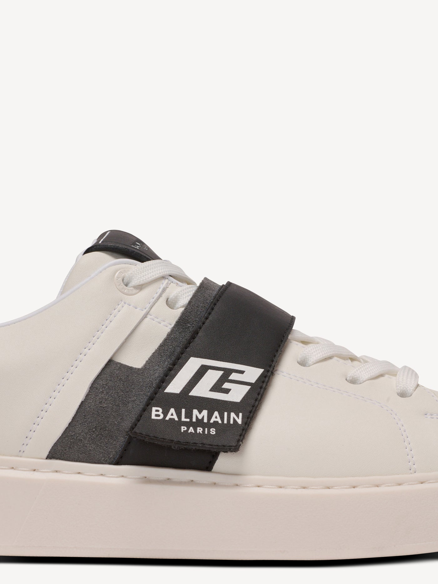 Baskets B-Court en cuir de veau avec languette PB