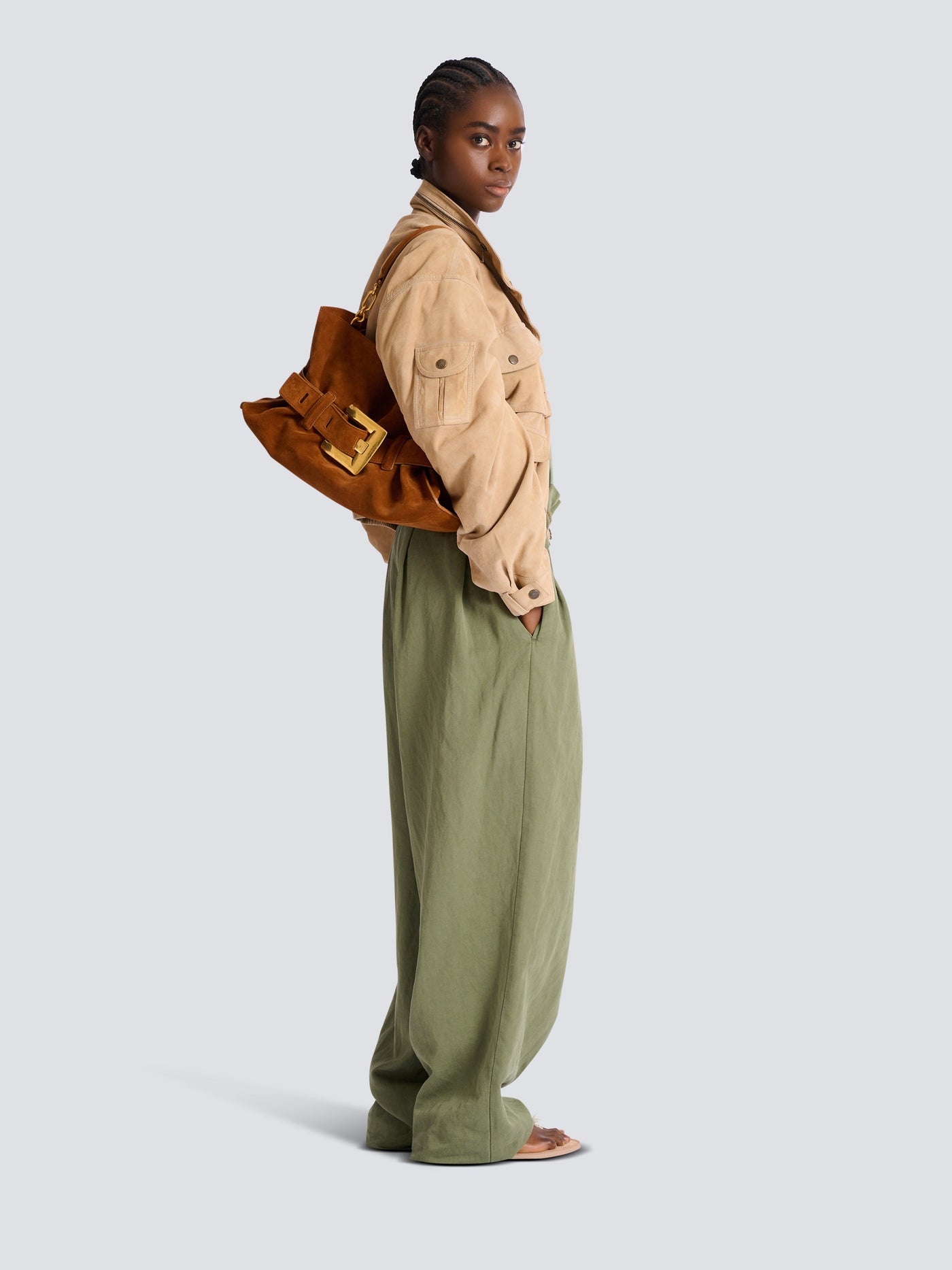 Sac Anthem Médium en cuir suédé