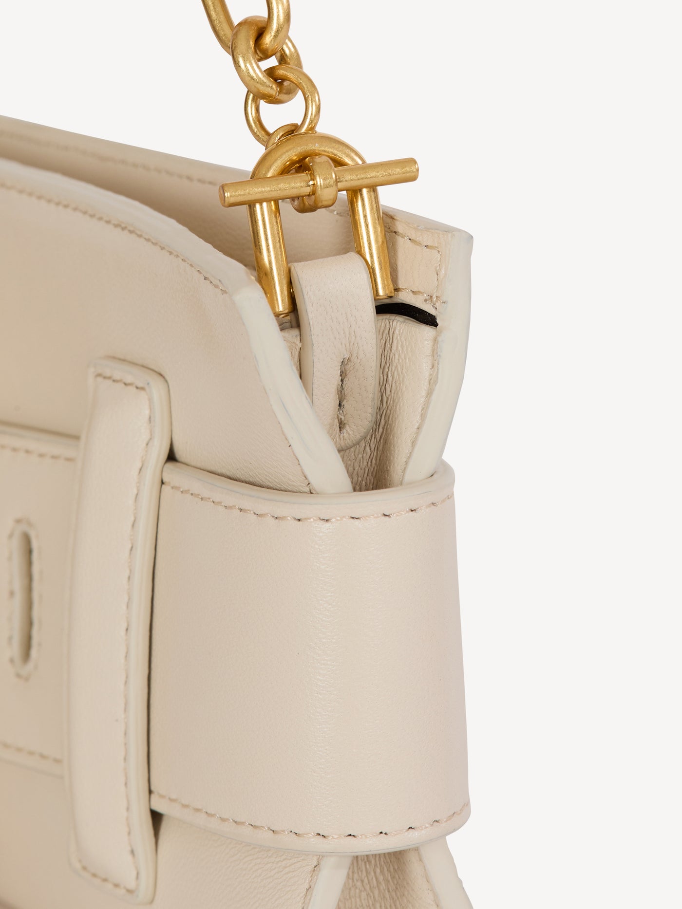 Anthem lambskin and enamel clutch