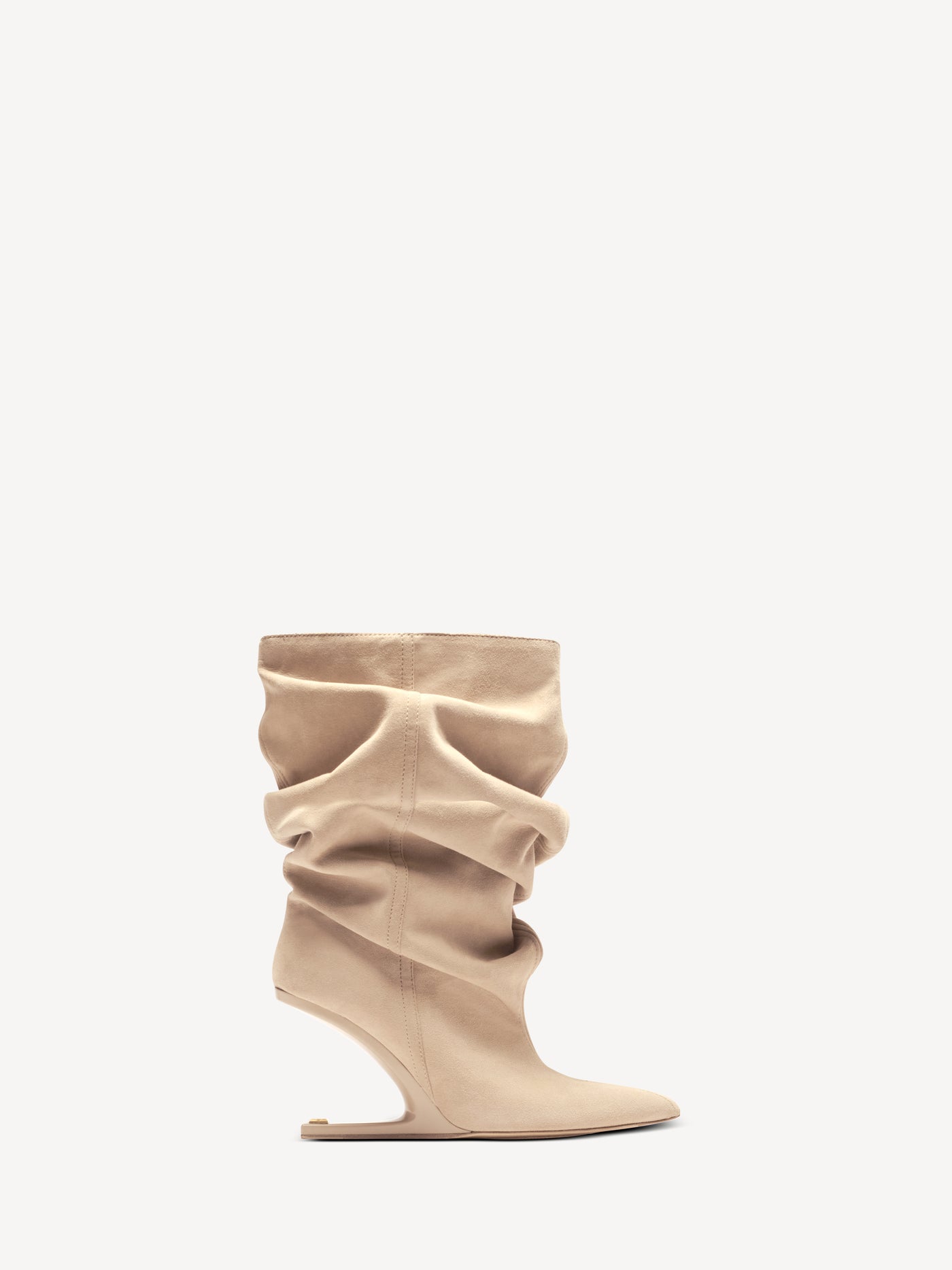 Bottines No Wedge en cuir suédé