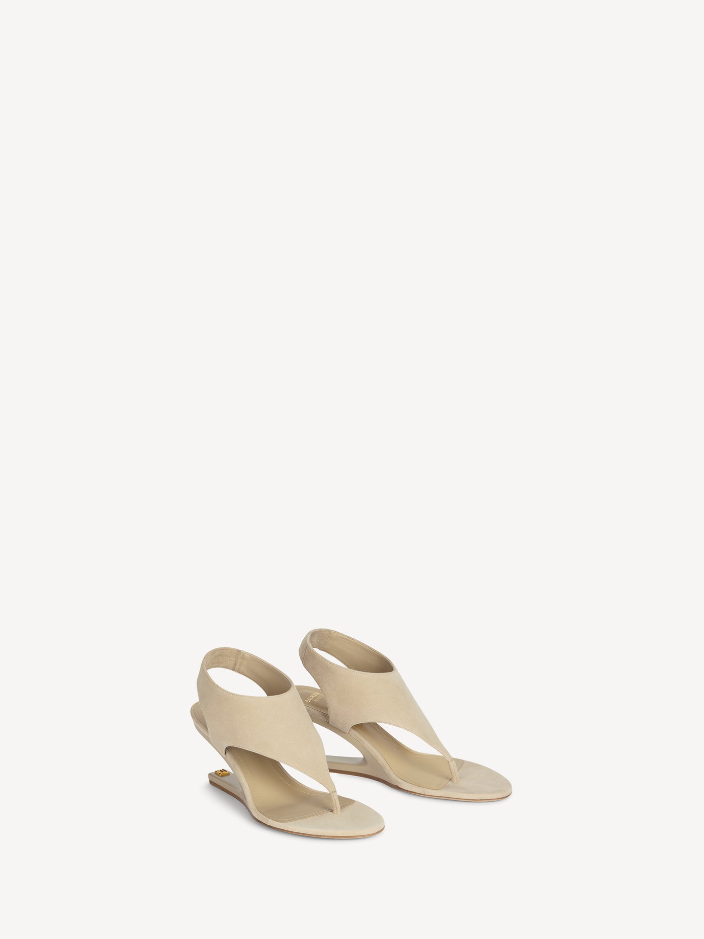 No Wedge suede sandals