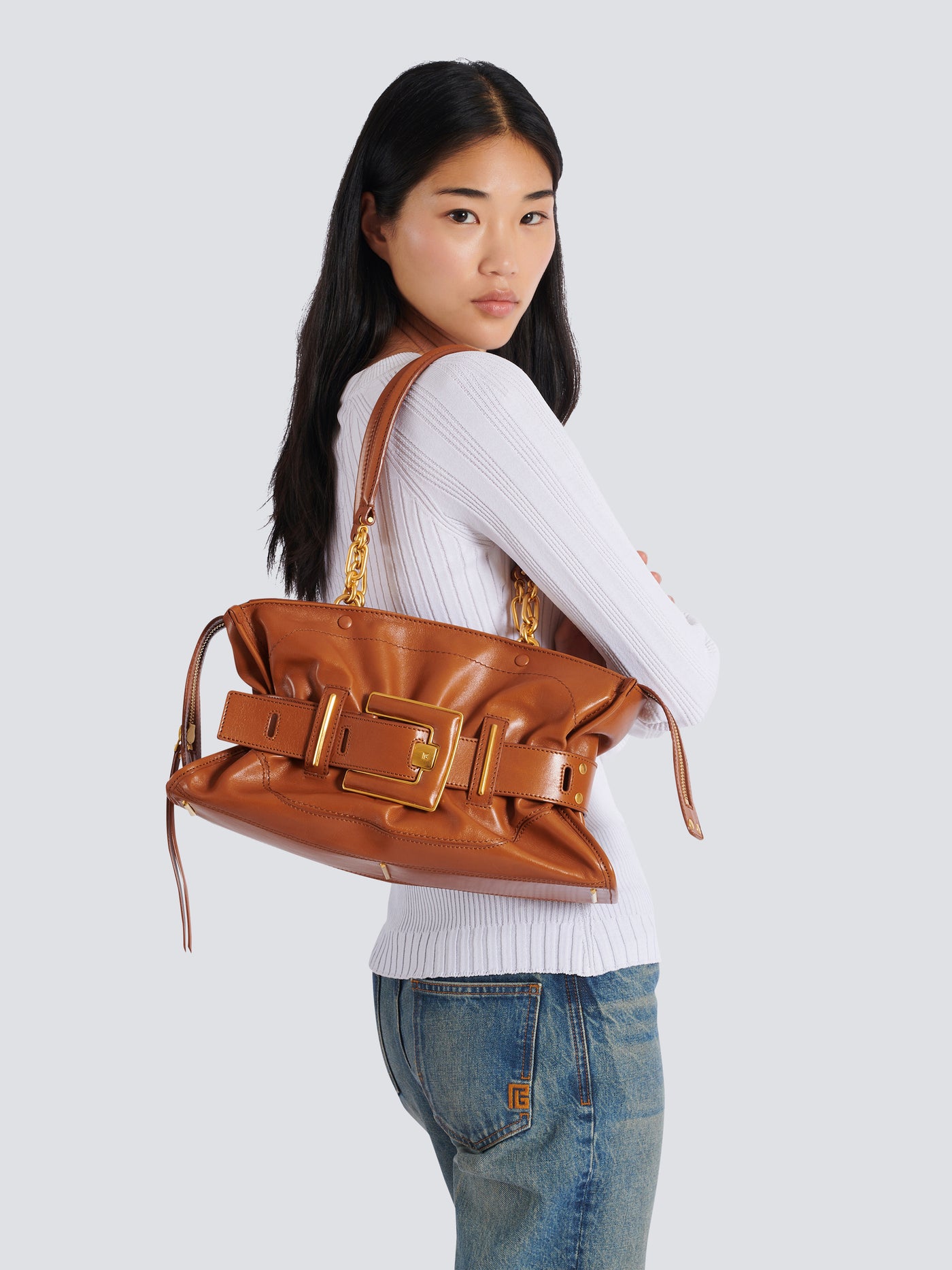 Calfskin leather Anthem bag