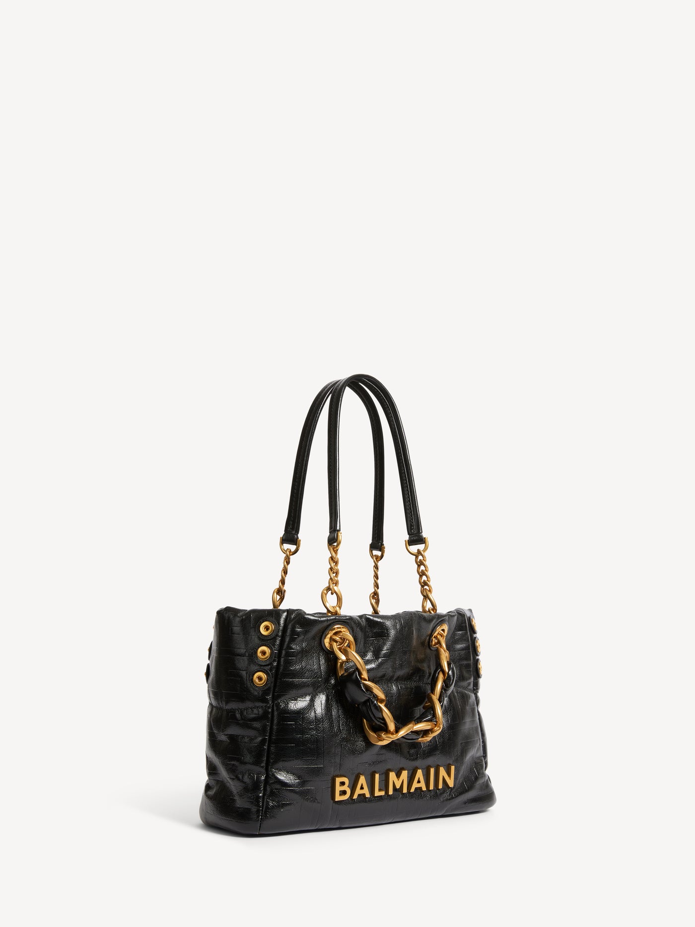 Sac Cabas 1945 Soft Small en cuir de veau craquelé
