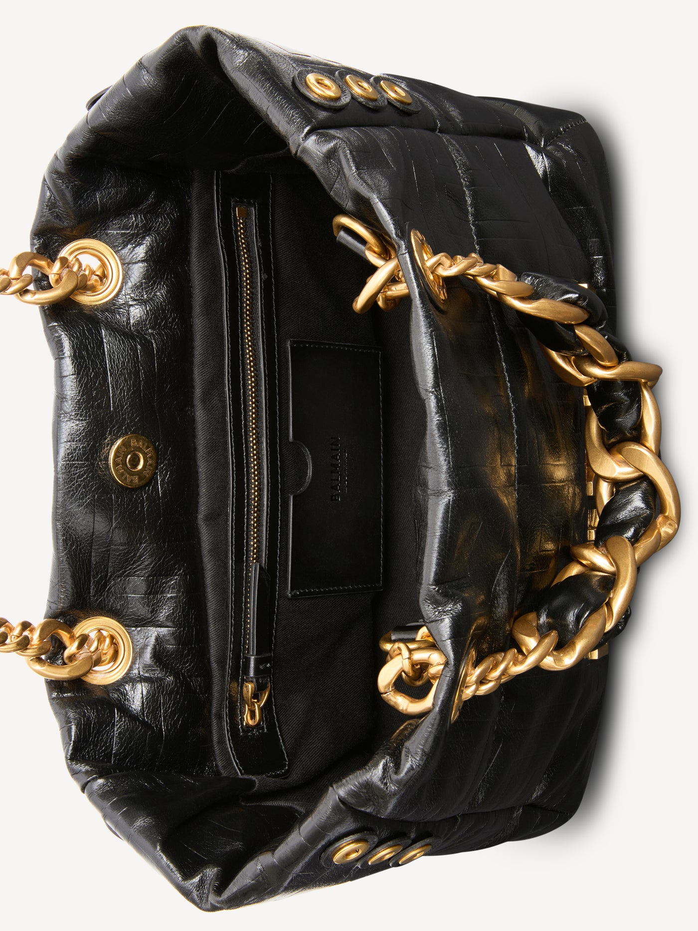 Sac Cabas 1945 Soft Small en cuir de veau craquelé