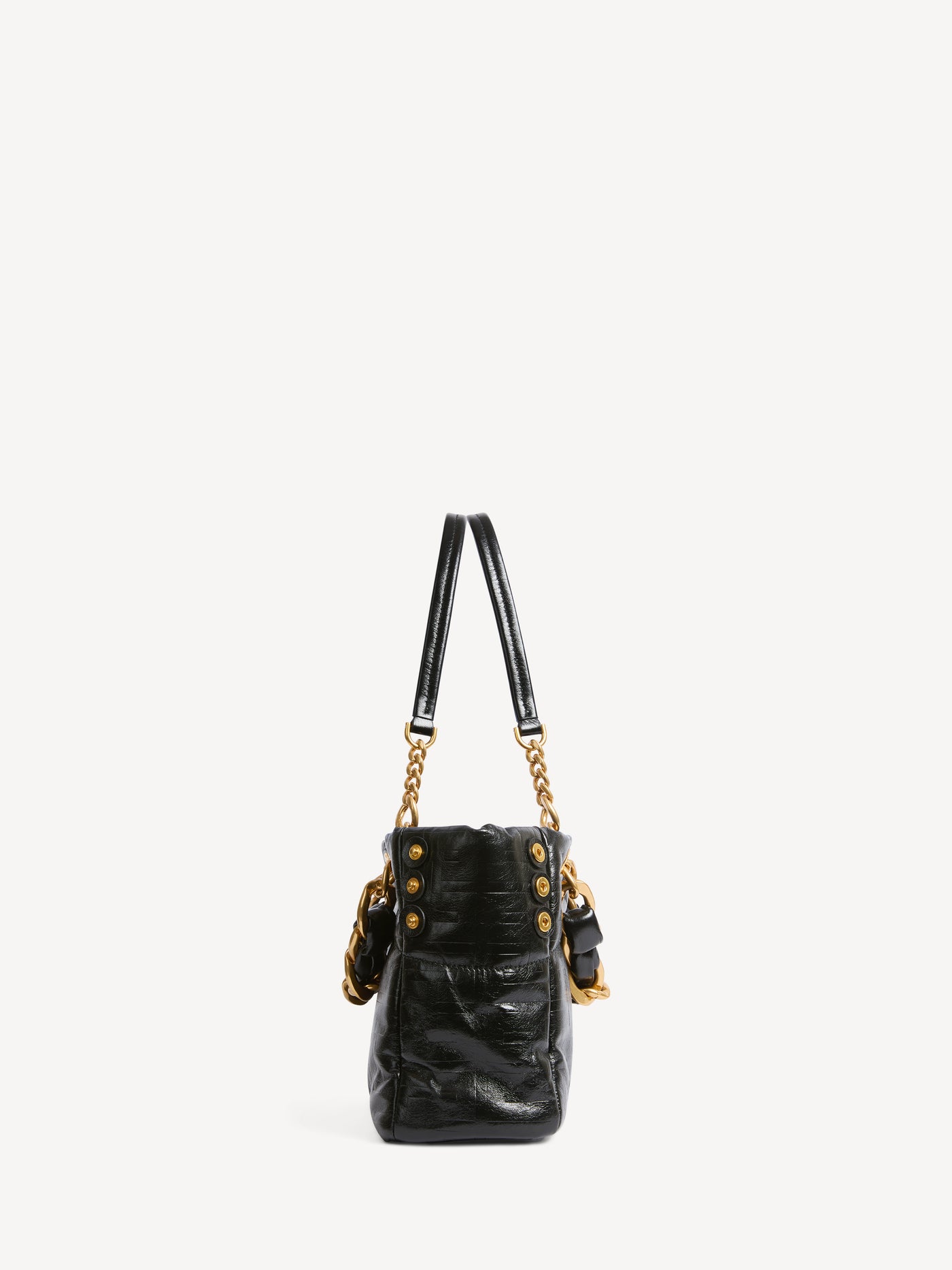 Sac Cabas 1945 Soft Small en cuir de veau craquelé